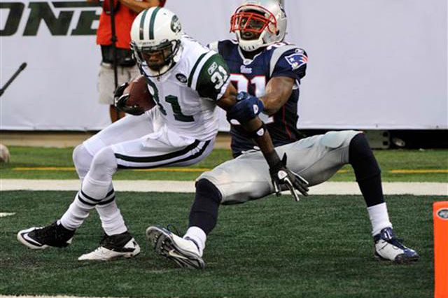 Antonio Cromartie getting tackled after making an interception